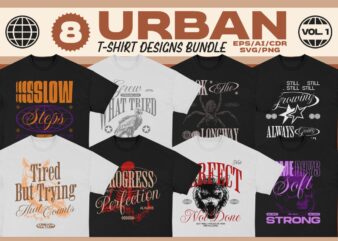 URBAN T-SHIRT DESIGNS BUNDLE VOL. 1