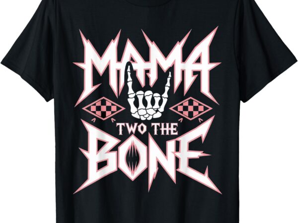 Mama of the bad two the bone birthday 2 years old birthday t-shirt_2