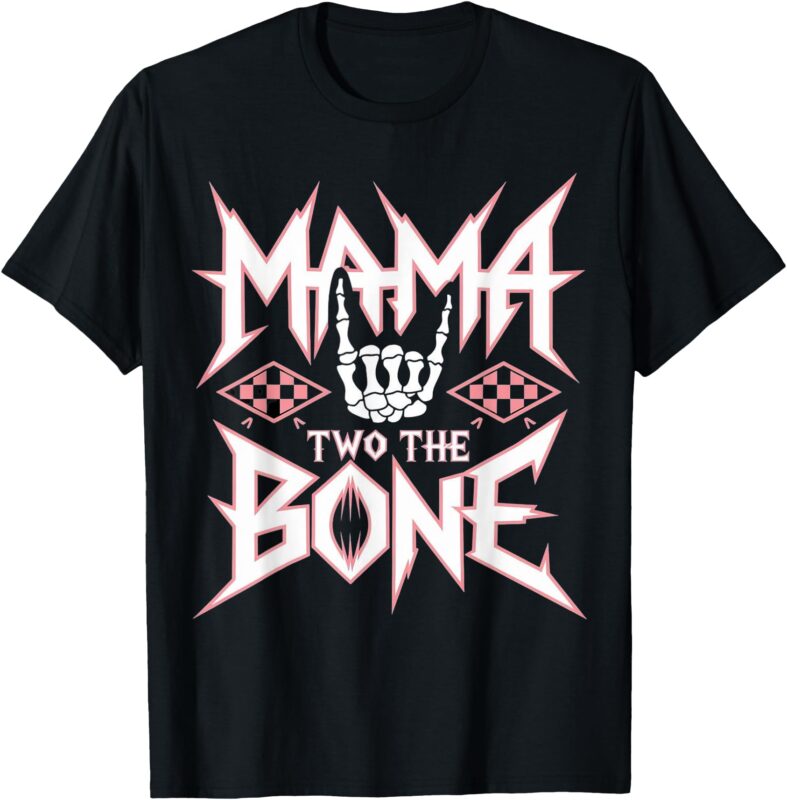 Mama Of The Bad Two the Bone Birthday 2 Years Old Birthday T-Shirt_2