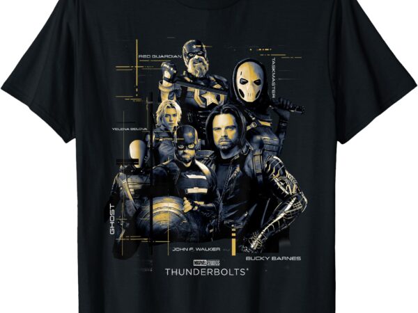 Marvel studios thunderbolts _scrappy anti-heroes_ trio t-shirt