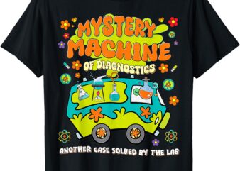 Med Lab Tech Lab Week 2025 Mystery Machine of Diagnostics T-Shirt