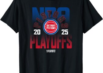 NBA Official Detroit Pistons 2025 Playoffs T-Shirt
