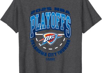 NBA Official Oklahoma City Thunder Exclusive 2025 Playoffs T-Shirt