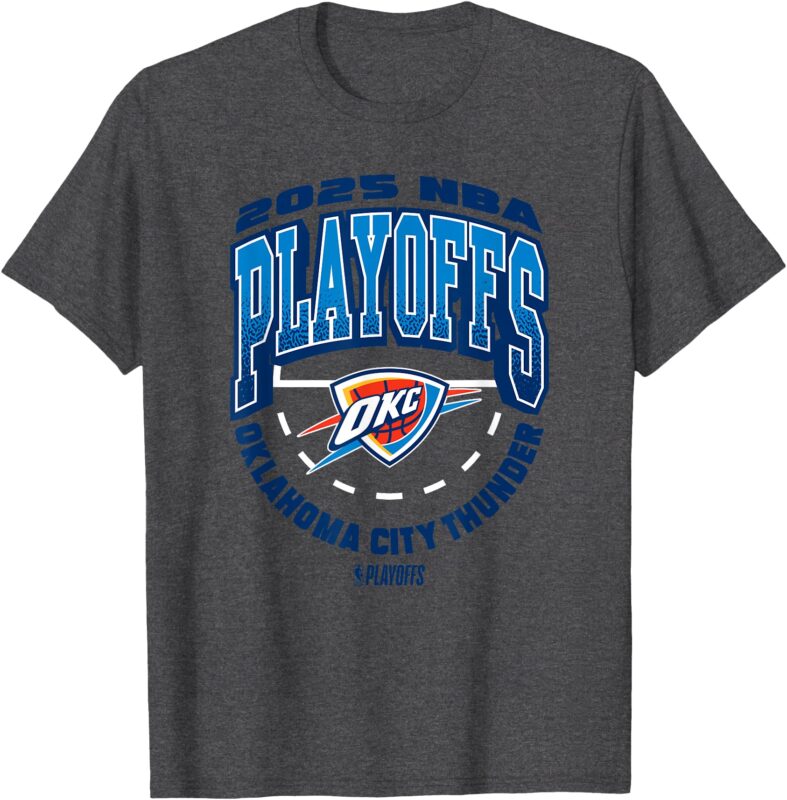 NBA Official Oklahoma City Thunder Exclusive 2025 Playoffs T-Shirt