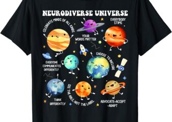 Neurodiverse Universe Neurodiversity Autism Awareness Kids T-Shirt