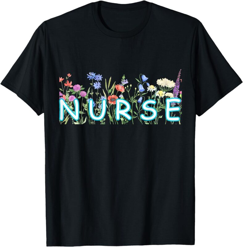Nurse Life Spring Office Theme Design T-Shirt