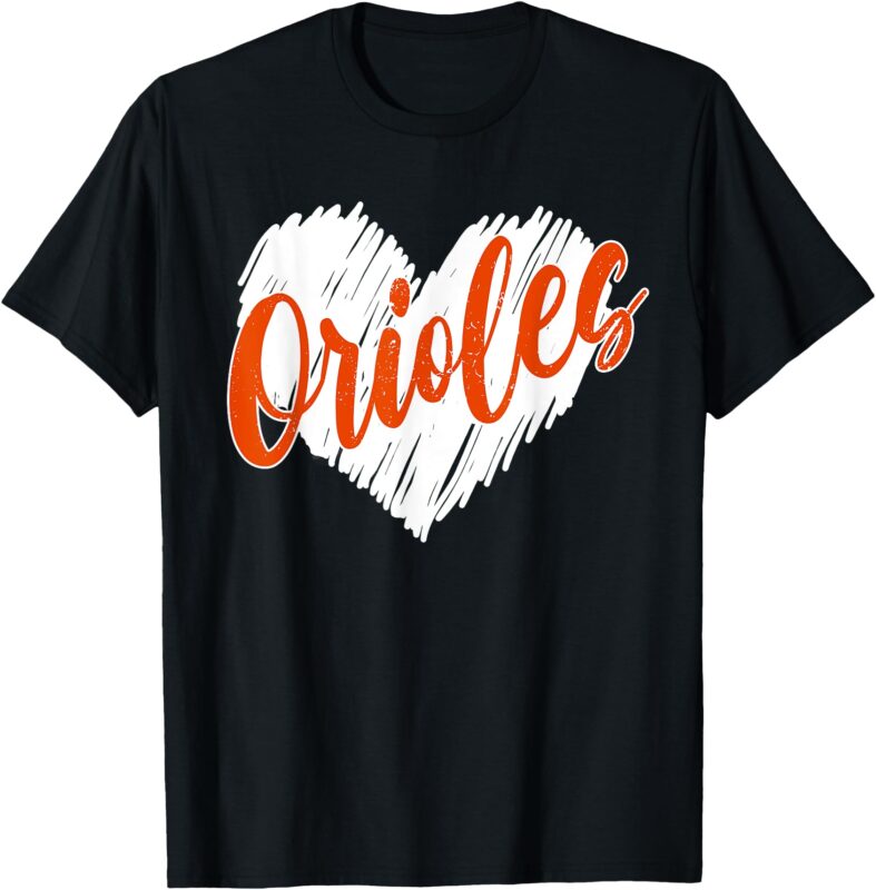 Orioles Heart Name Vintage Gifts for Women Men Kids T-Shirt