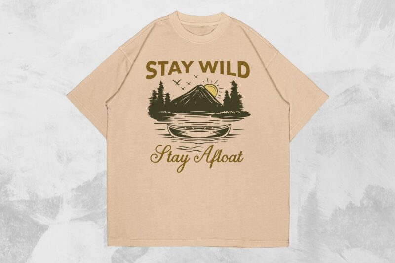 Canoe And Kayaking T-shirt Designs Bundle