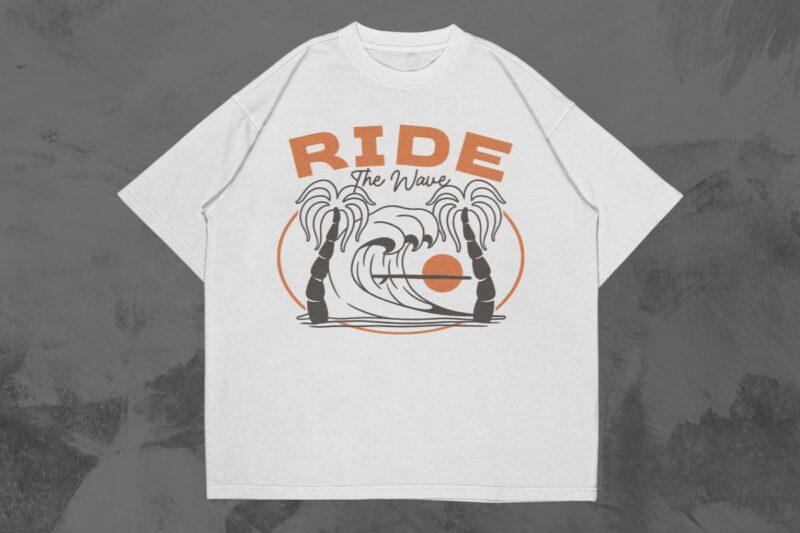 Vintage Surfing T-shirt Designs Bundle