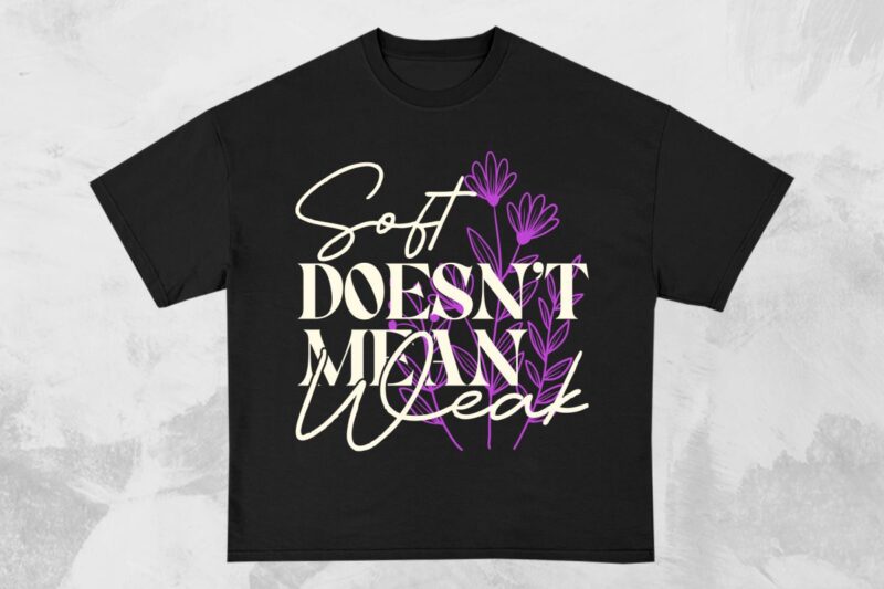 Wildflowers Urban Typography T-shirt Designs Bundle