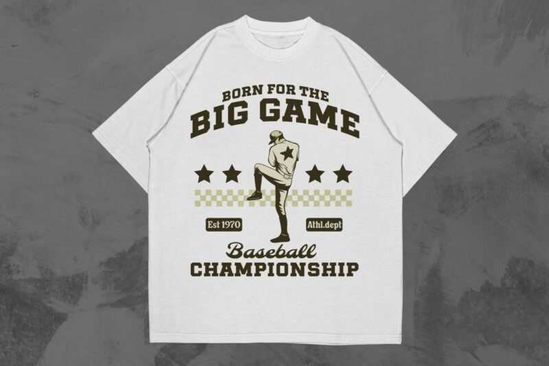 Vintage Baseball T-shirt Design Bundle