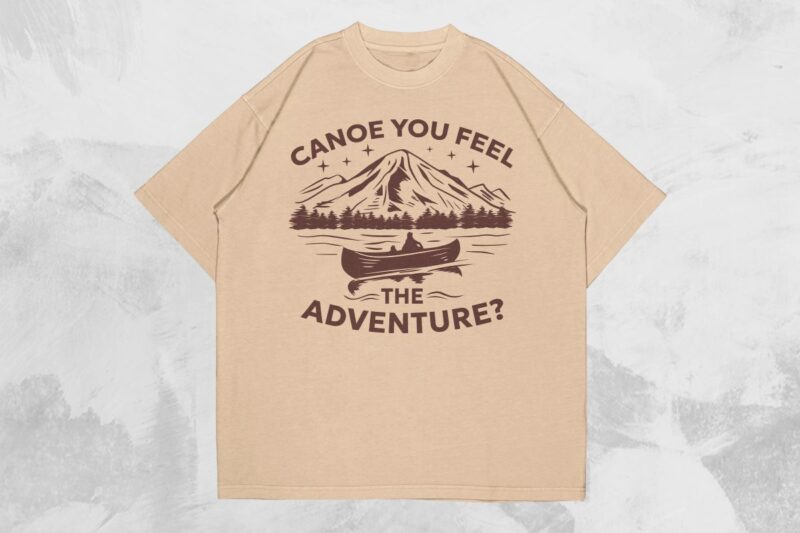 Canoe And Kayaking T-shirt Designs Bundle