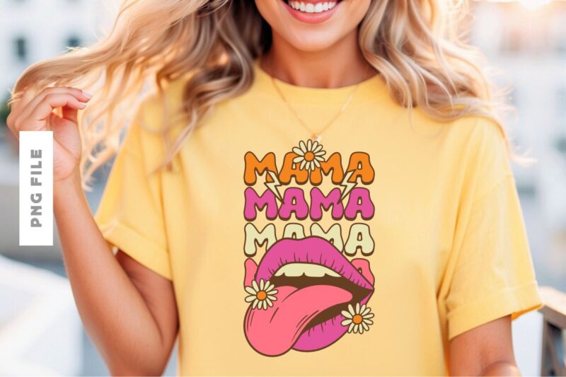 Hippie Mama Sublimation Designs Bundle PNG