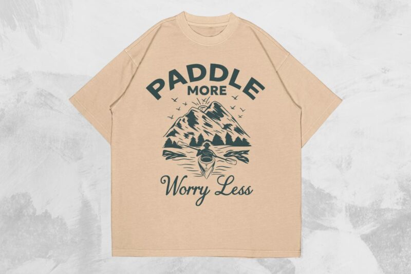 Canoe And Kayaking T-shirt Designs Bundle