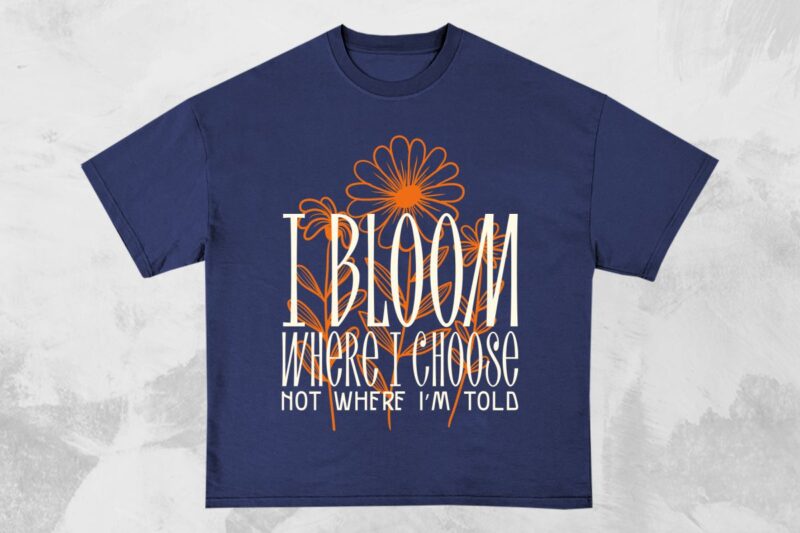 Wildflowers Urban Typography T-shirt Designs Bundle