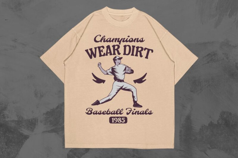 Vintage Baseball T-shirt Design Bundle