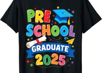 Preschool Graduation 2025 Pre-k Graduate Kids Boys Girls T-Shirt