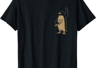Resist Penguin Activism Graphic Design 2 Side T-Shirt