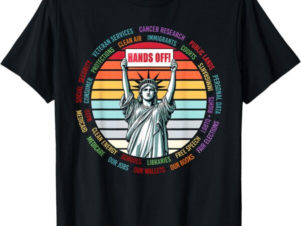 Resist resistance statue of liberty hands off protest t-shirt