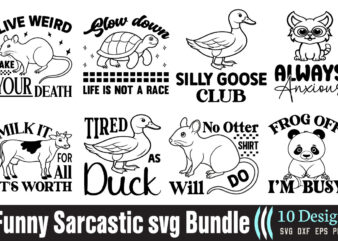 Retro Funny Sarcastic T-shirt Bundle Retro Funny Sarcastic svg Bundle