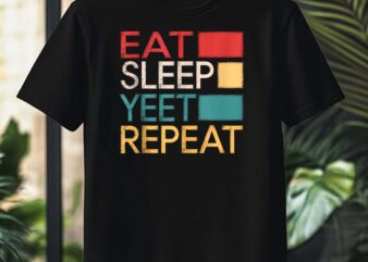 Vintage Eat Sleep Yeet Repeat Men Womens Youth Tank Top Design