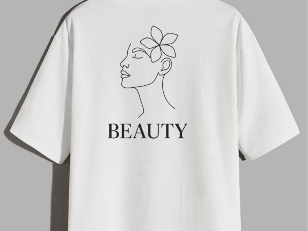 Peaceful mind – minimalist line art t-shirt design