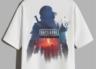 Days Gone Temasterd Ready To Fight Big Chest Poster Premium T-Shirt Design