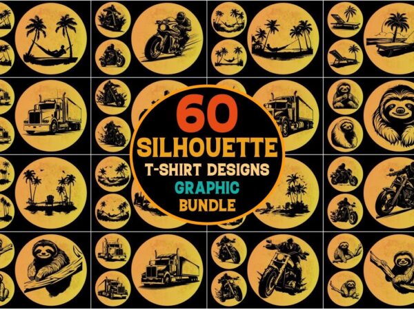 Silhouette craft t-shirt graphic bundle