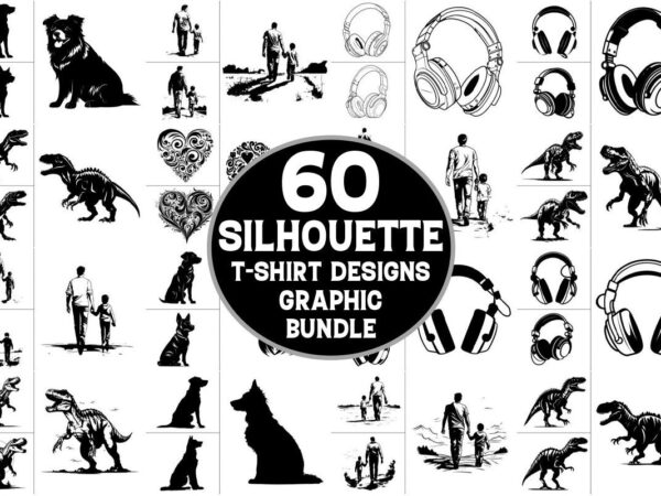 Silhouette craft t-shirt graphic bundle