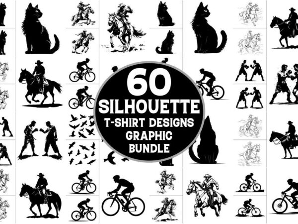 Silhouette craft t-shirt graphic bundle
