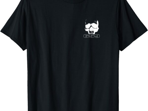 Skull head g59 greyday print 2 sides graphic t-shirt