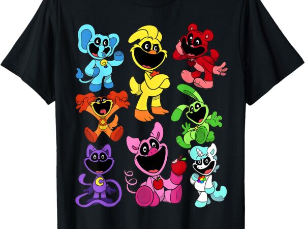 Smiling animals plush critters costume funny animals t-shirt