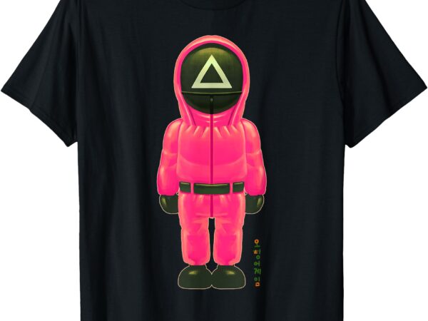 Squid game the pink soldier full body chibi chest portrait t-shirt