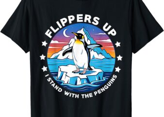 Flippers up,I stand with the penguins