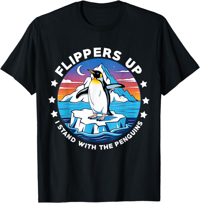 Flippers up,I stand with the penguins