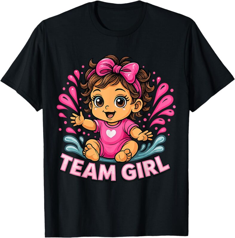 Team Girl Baby Gender Reveal Party T-Shirt