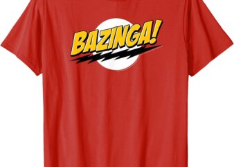 The Big Bang Theory Bazinga! Classic Logo Funny TV Show T-Shirt