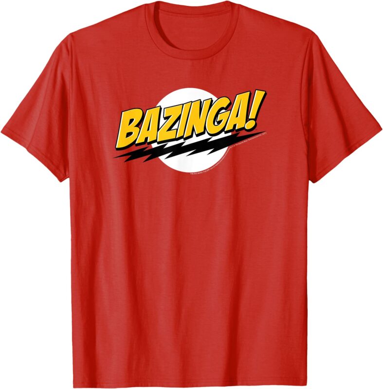 The Big Bang Theory Bazinga! Classic Logo Funny TV Show T-Shirt