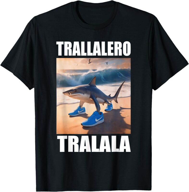 Tralalero Tralala Bootleg Brainrot Italian Brainrot Meme T-Shirt