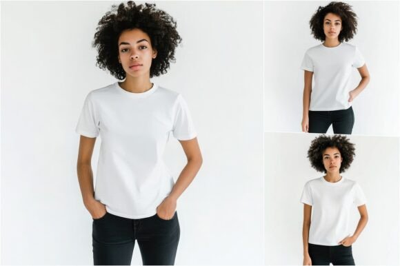 T-shirt mockup, Realistic T-shirt mockup, Blank T-shirt mockup, 3D T-shirt mockup, High-quality T-shirt mockup, Hanging T-shirt mockup