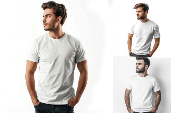 T-shirt mockup, Realistic T-shirt mockup, Blank T-shirt mockup, 3D T-shirt mockup, High-quality T-shirt mockup, Hanging T-shirt mockup