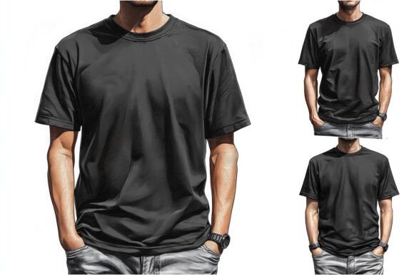 T-shirt mockup, Realistic T-shirt mockup, Blank T-shirt mockup, 3D T-shirt mockup, High-quality T-shirt mockup, Hanging T-shirt mockup