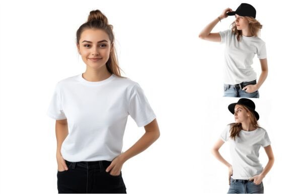 T-shirt mockup, Realistic T-shirt mockup, Blank T-shirt mockup, 3D T-shirt mockup, High-quality T-shirt mockup, Hanging T-shirt mockup