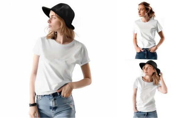 T-shirt mockup, Realistic T-shirt mockup, Blank T-shirt mockup, 3D T-shirt mockup, High-quality T-shirt mockup, Hanging T-shirt mockup