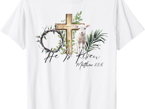True story he is risen jesus christian cross happy easter t-shirt