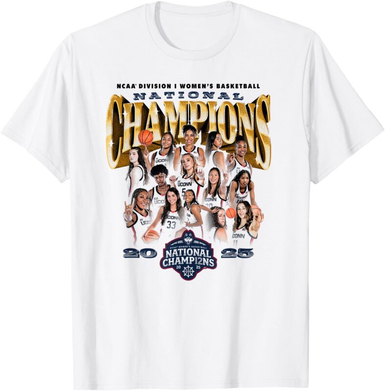 UConn 2025 Women’s Basketball National Champions NIL T-Shirt