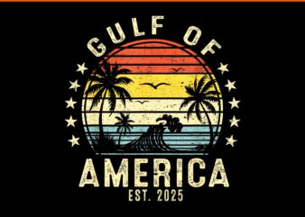 Gulf Of Us America Est 2025 PNG, Trump Gulf Of Us PNG