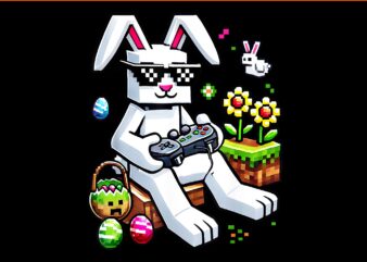 Happy Easter Day Bunny Egg Video Game PNG