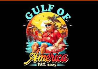 Gulf Of Us America Est 2025 PNG, Trump Gulf Of Us PNG