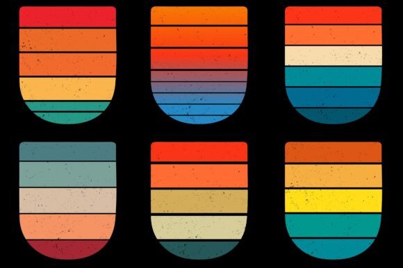 Retro style Sunset Collection,Retro Style Vintage Sunset Collection,Sun retro badge and emblem, Vintage Sunrise retro sunset
